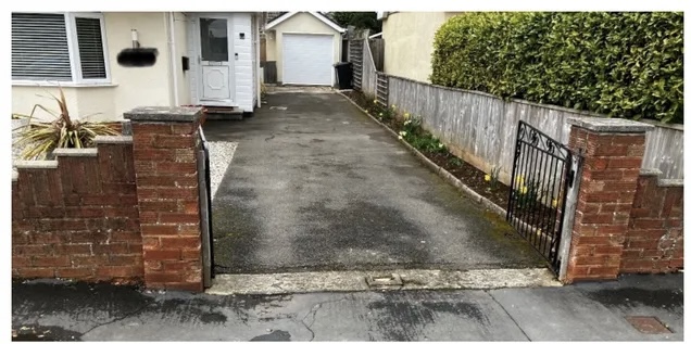 Just Driveways project before installation: A fresh start for the front of home
